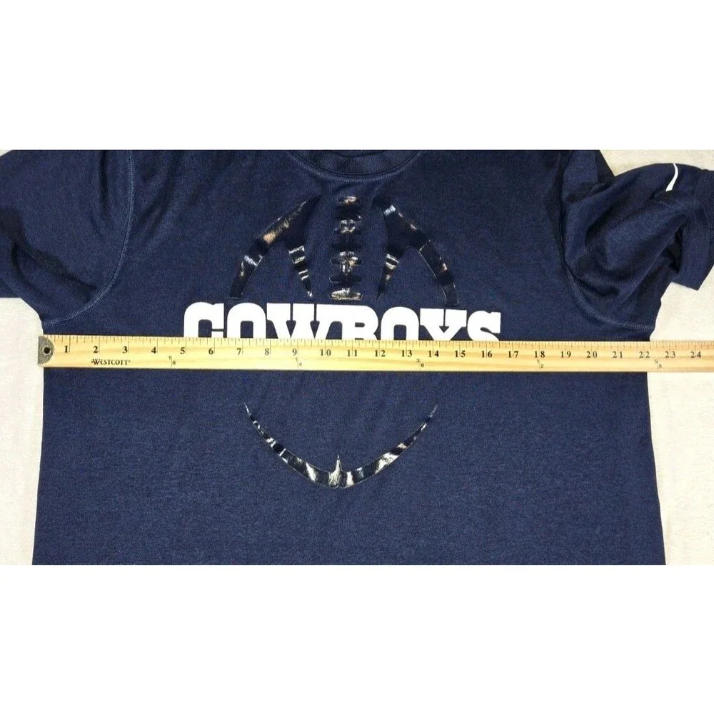 Mens Nike DriFit Dallas Cowboys Short Sleeve T Shirt Blue Large